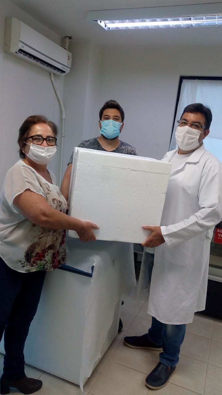 Prefeitura de Grandes Rios recebe hoje (10/02) a segunda dose da vacina destinada aos funcionários da saúde e aos idosos do Lar São Vicente de Paulo