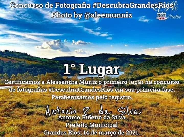 Prefeitura de Grandes Rios realiza Concurso de Fotografia