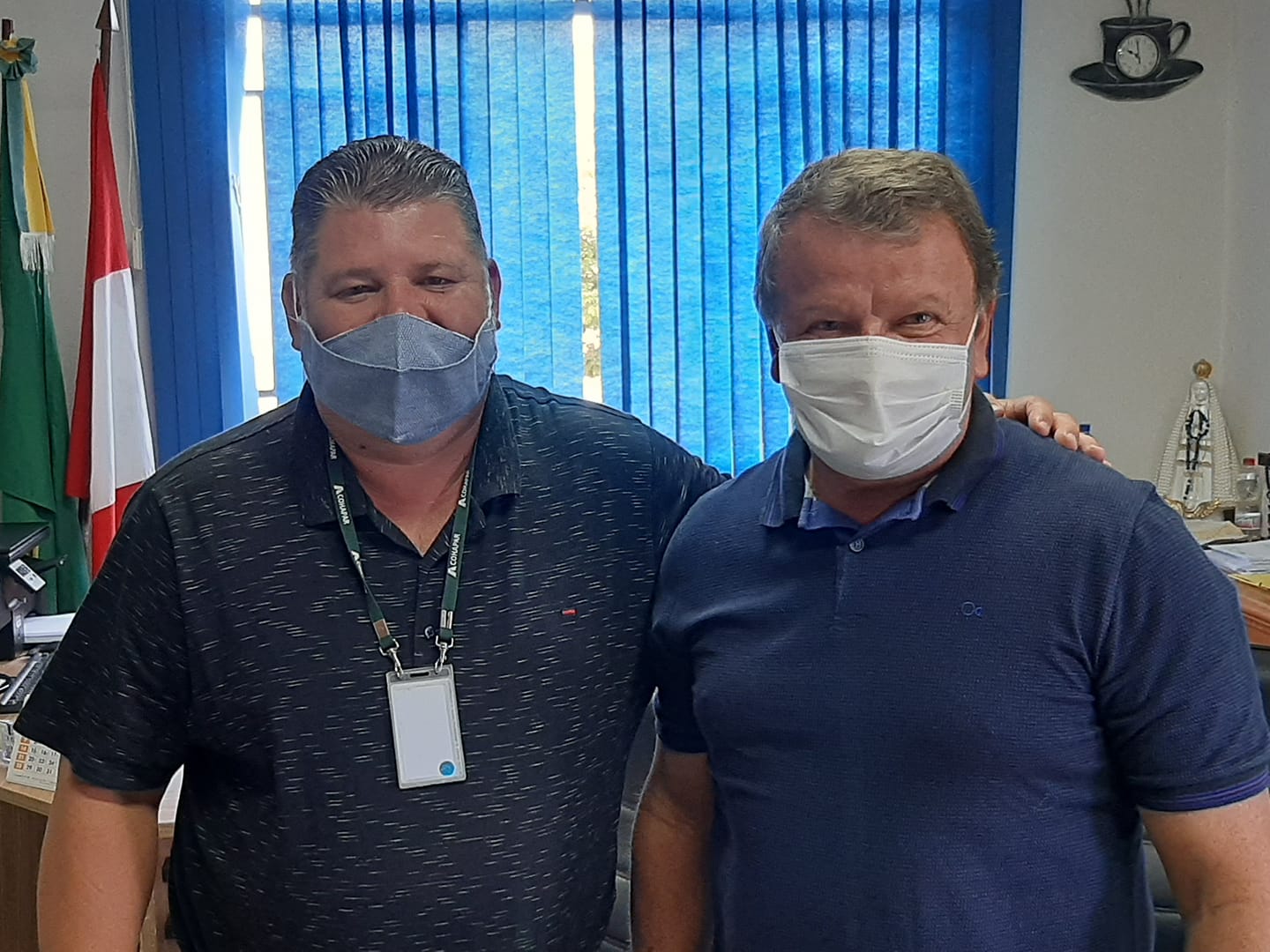 Prefeito Toninho do Café recebeu a visita do Coordenador Regional da Cohapar para discutir sobre a construção de novas casas populares em Grandes Rios