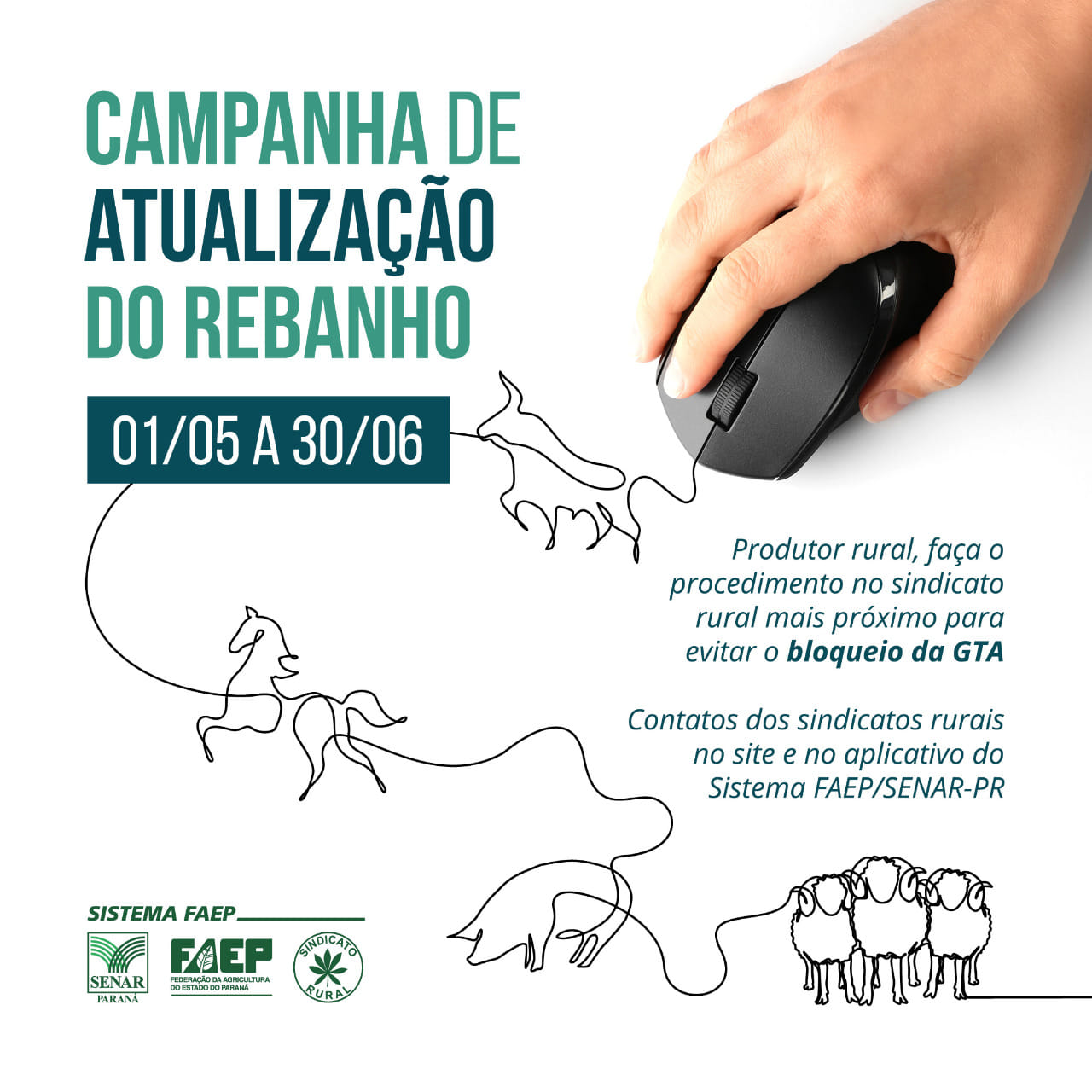 CAMPANHA DE ATUALIZAÇÃO DO REBANHO - DE 01/05 A 30/06