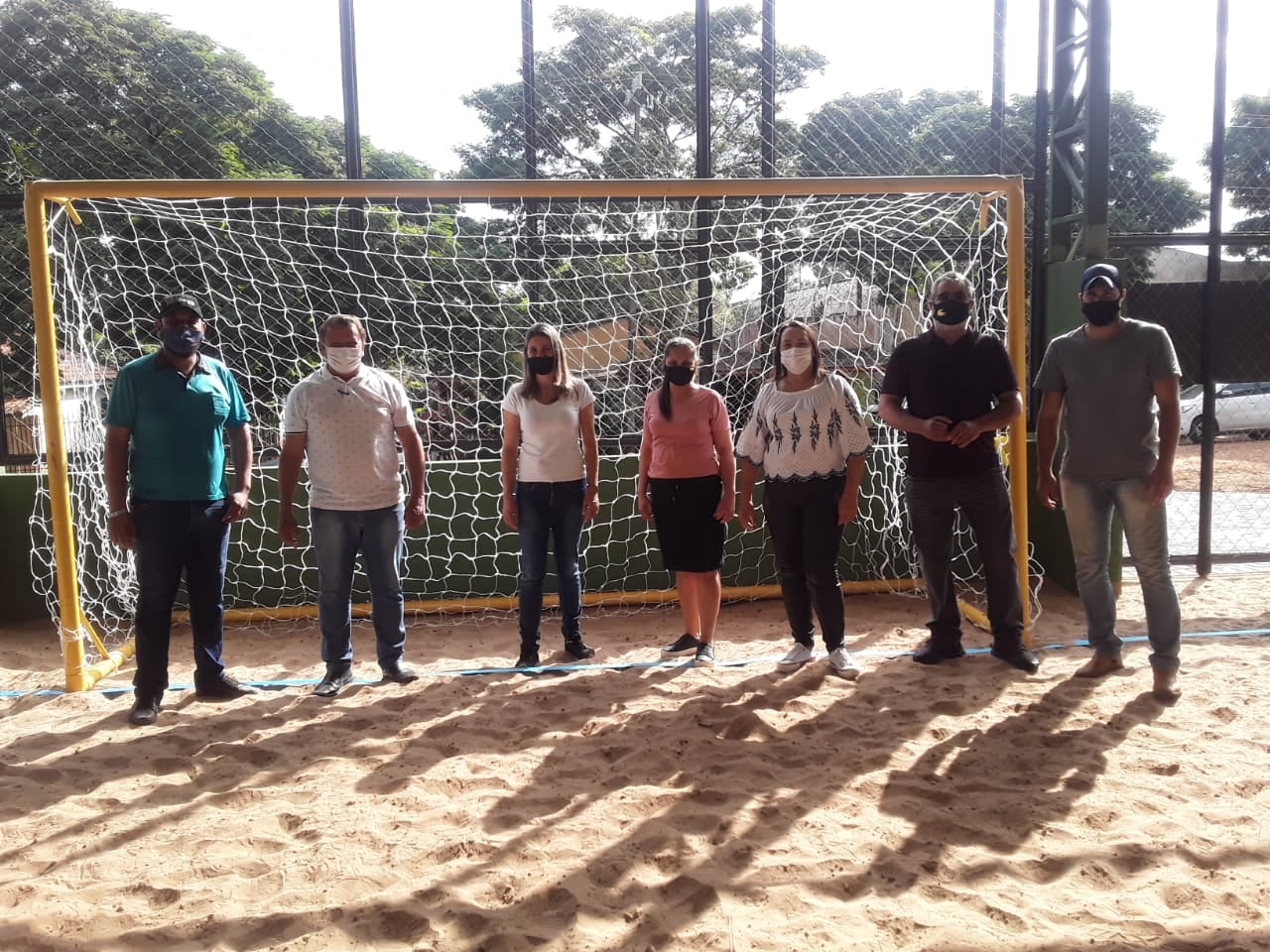 Inauguração da Cobertura da Quadra de Areia Poliesportiva da Escola Princesa Isabel no distrito de Ribeirão Bonito