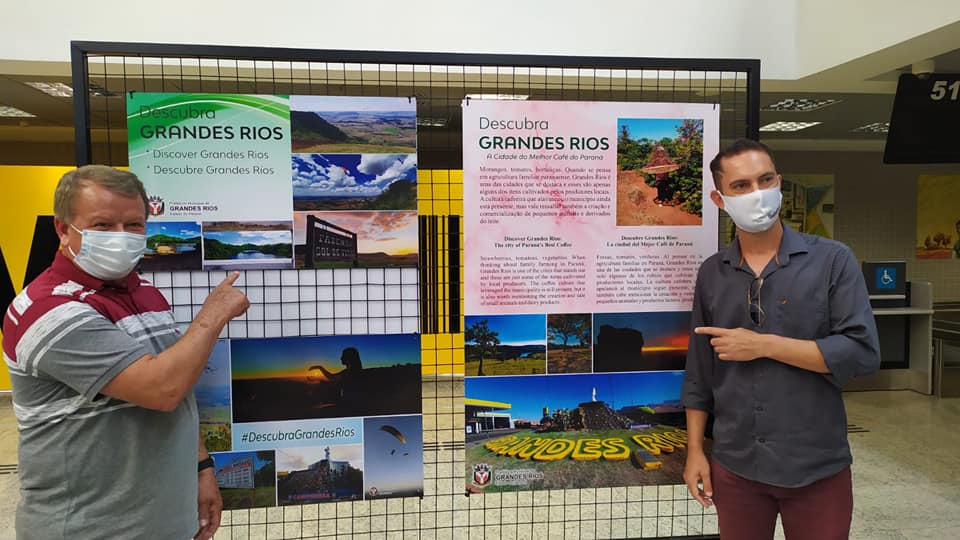 Exposição mostrando as belezas do Vale do Ivaí é montada no Aeroporto Afonso Pena