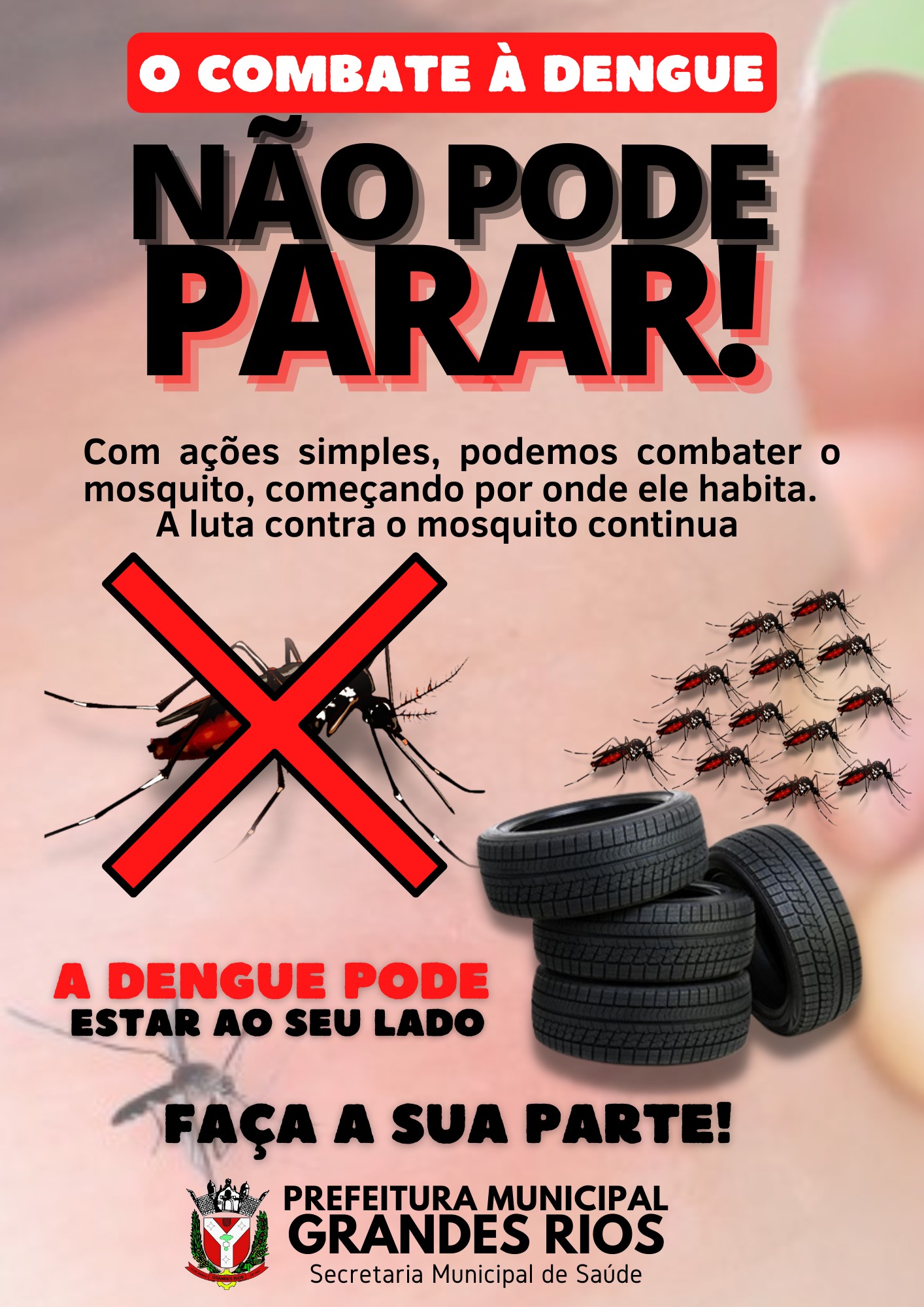 O COMBATE À DENGUE NÃO PODE PARAR!