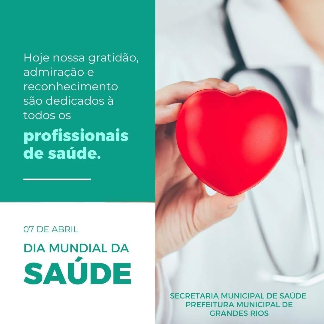(07 de abril) DIA MUNDIAL DA SAÚDE!!