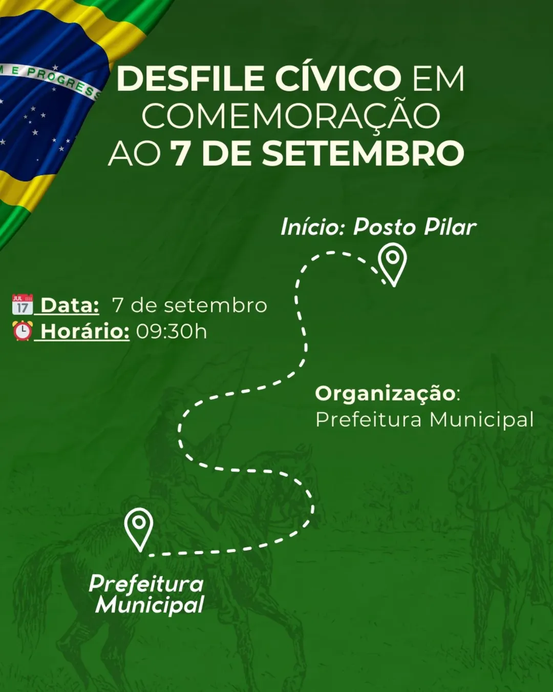 DESFILE CÍVICO EM COMEMORAÇÃO AO 7 DE SETEMBRO