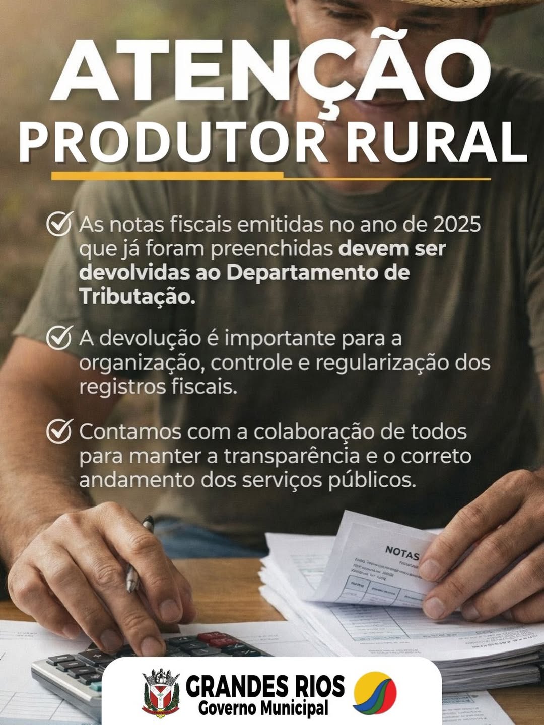 Atenção Produtor Rural