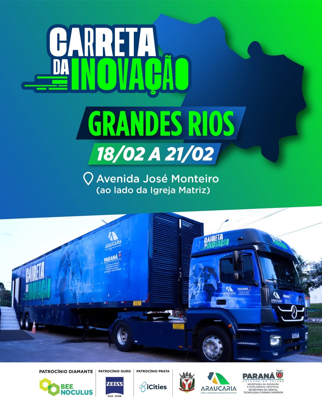 Carreta da Inovação chega em Grandes Rios