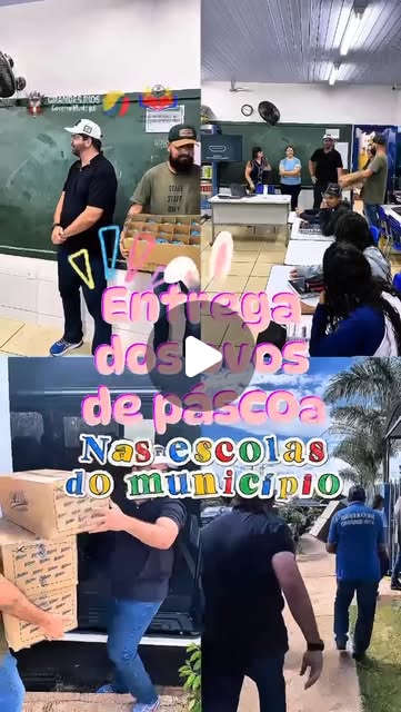 Entrega de ovos de Páscoa para todos os alunos da rede municipal