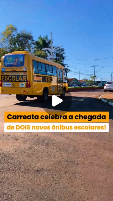 Dois novos ônibus escolares para o nosso município!