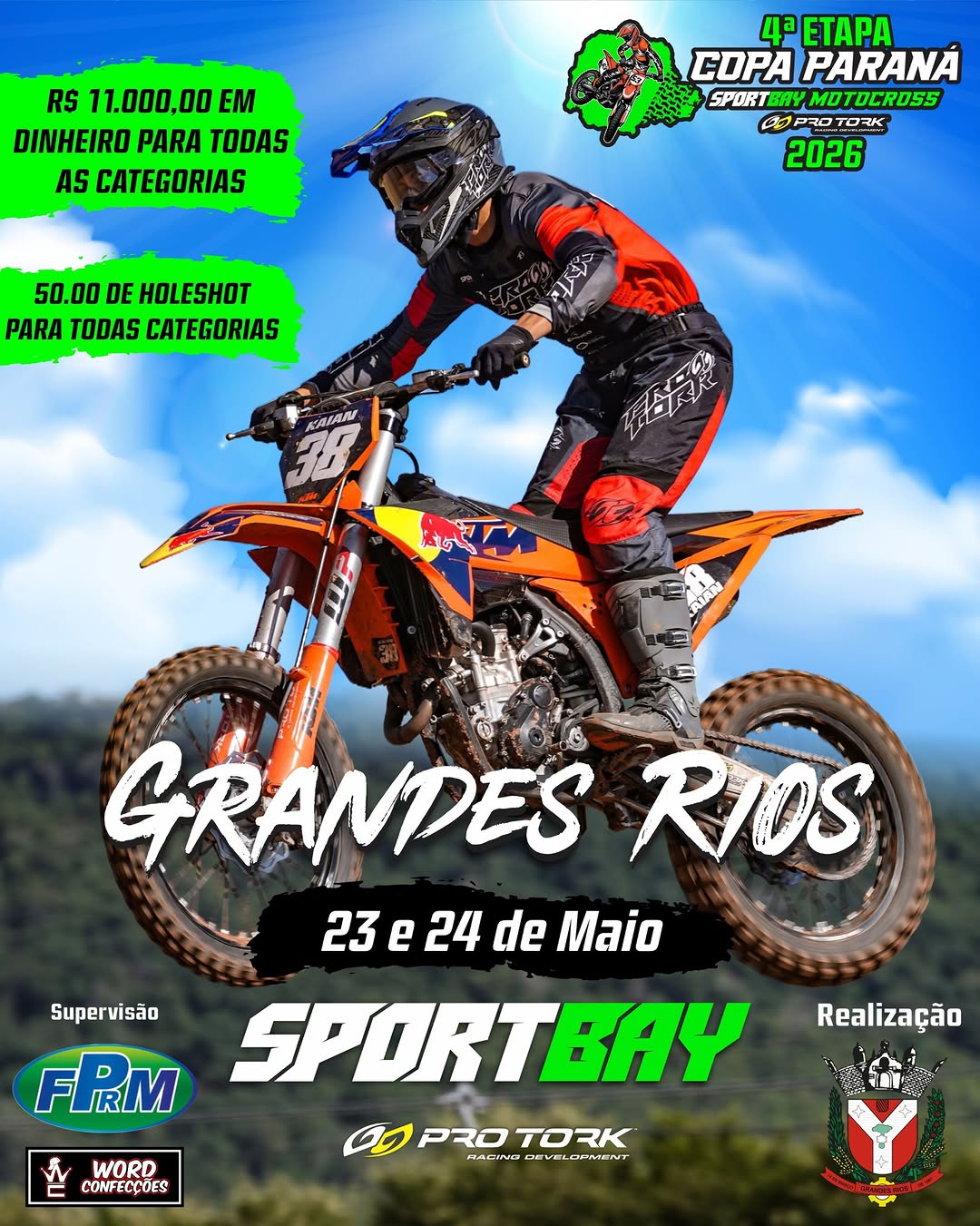 4ª etapa da Copa Paraná Sportbay de Motocross 2026!