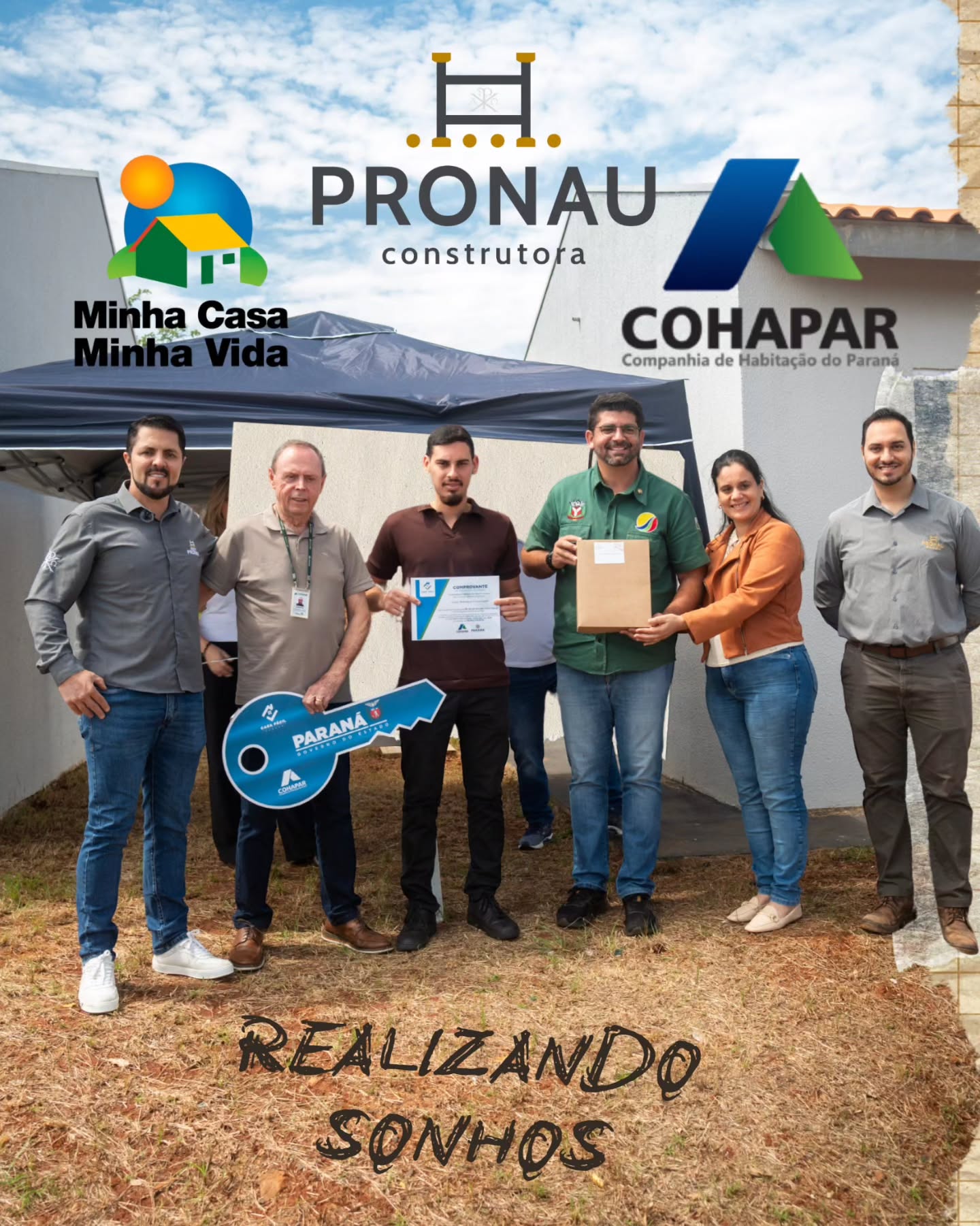 Entrega das chaves da casa própria a 20 famílias em Grandes Rios