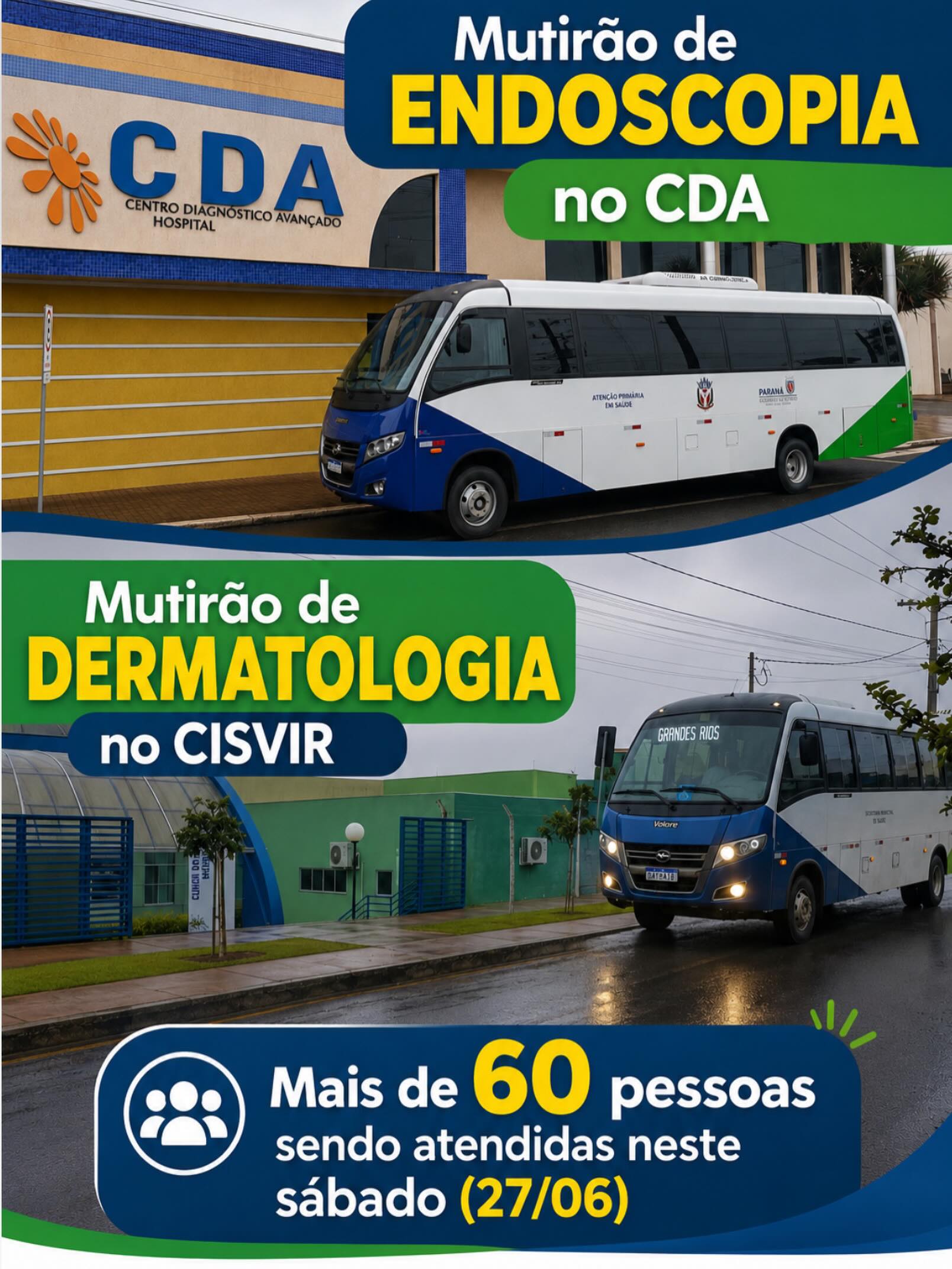 Sábado de mutirão e mais saúde para nossa população