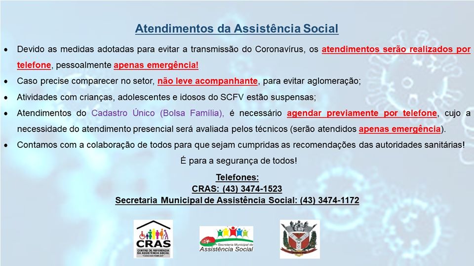 Atendimentos da Assistência Social