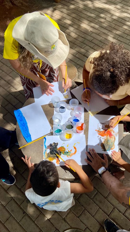 Primeiro dia de oficinas em Grandes Rios-PR 