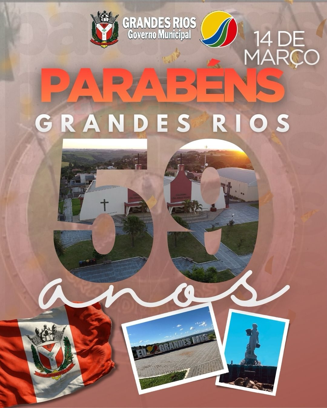 14 de Março - Celebramos com orgulho os 59 anos de Grandes Rios