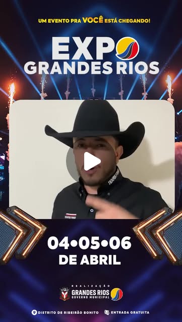 Convite ExpoGrandesRios 2026 - Pedro Gomes