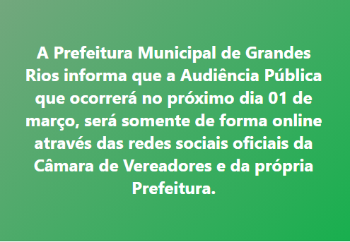 Audiência Pública