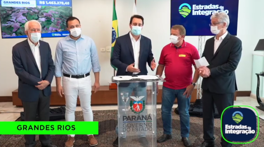 Governador Ratinho Junior anuncia conquistas para Grandes Rios