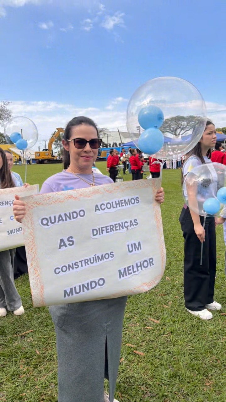 Projeto Acolher TEA participa do Desfile Cívico de 7 de Setembro em Grandes Rios