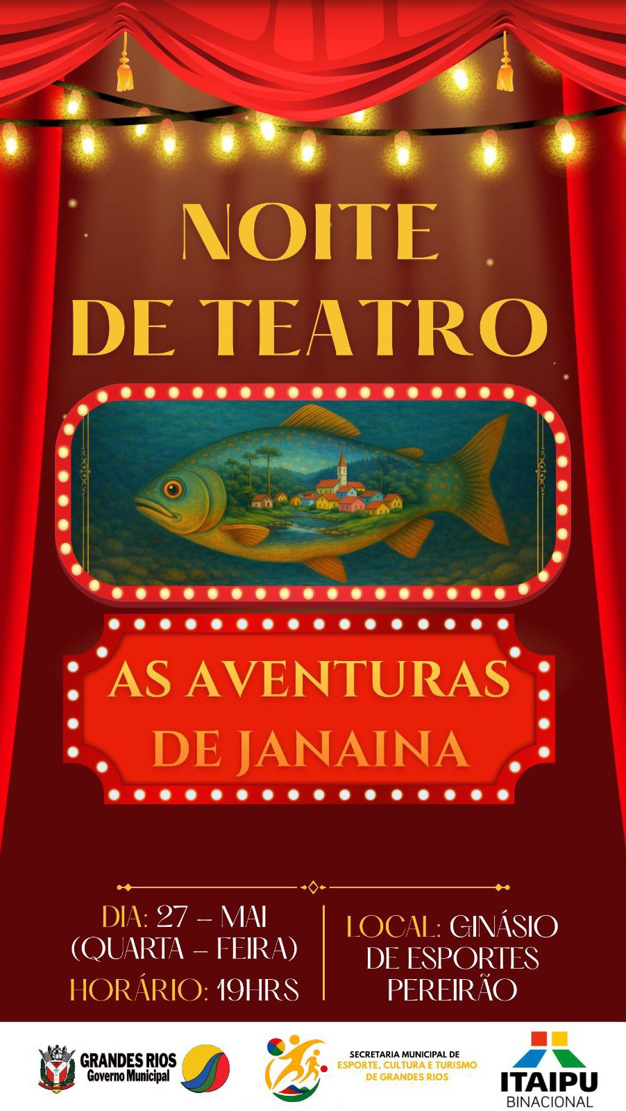 Prefeitura apresenta a peça As Aventuras de Janaína
