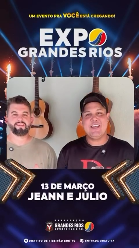 Atenção, Grandes Rios! Recado especial da dupla Jeann & Julio